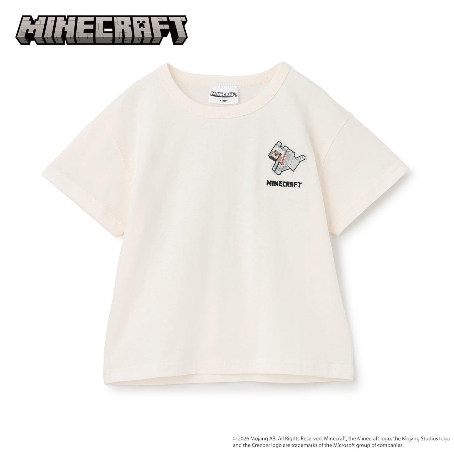MINECRAFT 刺繡短袖T恤