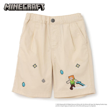 MINECRAFT 刺繡休閒短褲