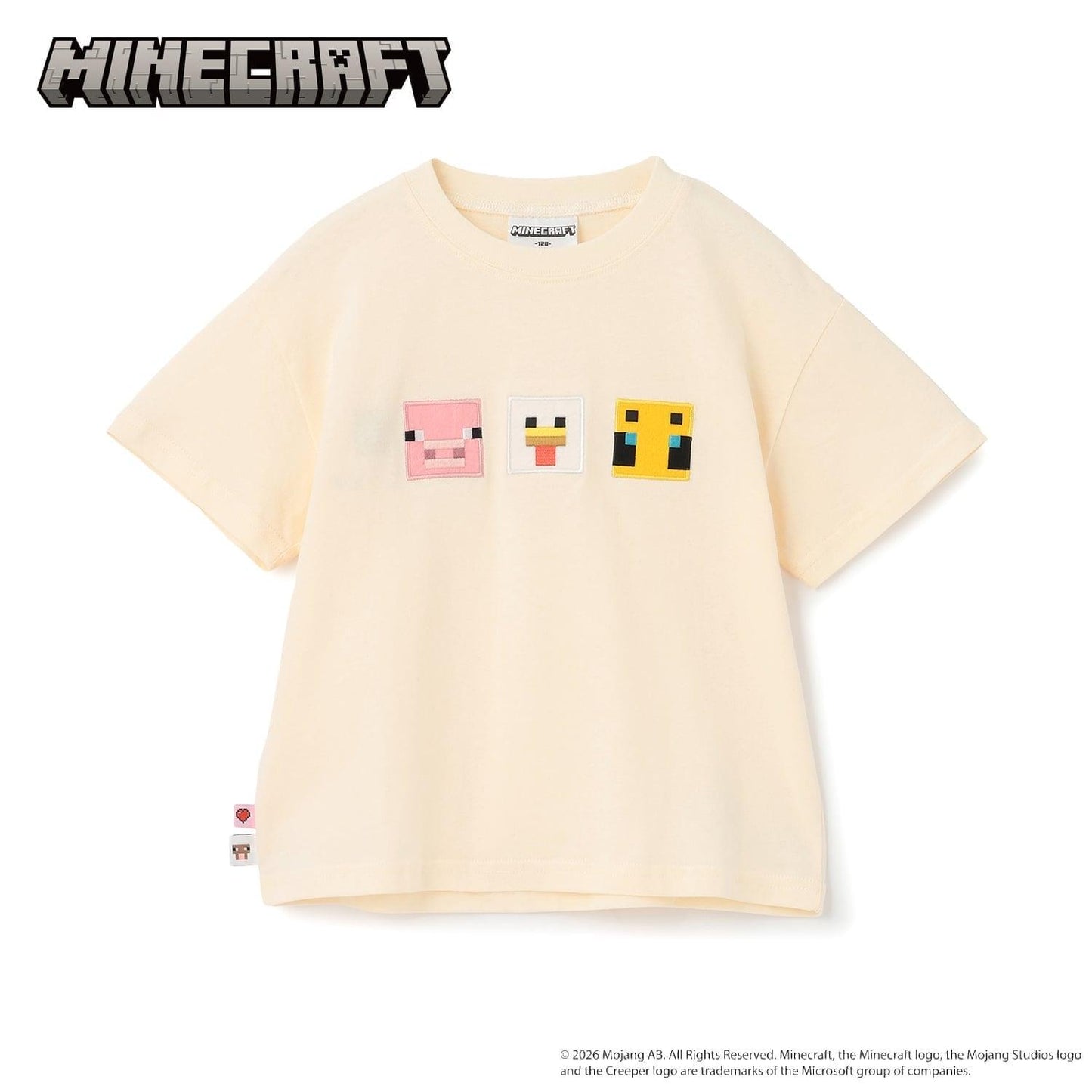 MINECRAFT 貼花短袖T恤