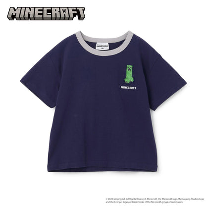 MINECRAFT 刺繡短袖T恤