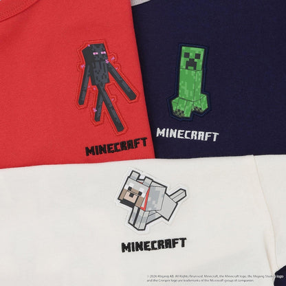 MINECRAFT 刺繡短袖T恤