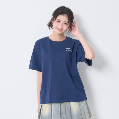 純棉 後背愛心Logo刺繡 短袖T恤