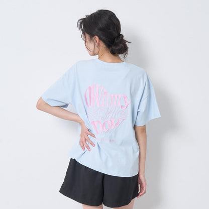 純棉 後背愛心Logo刺繡 短袖T恤
