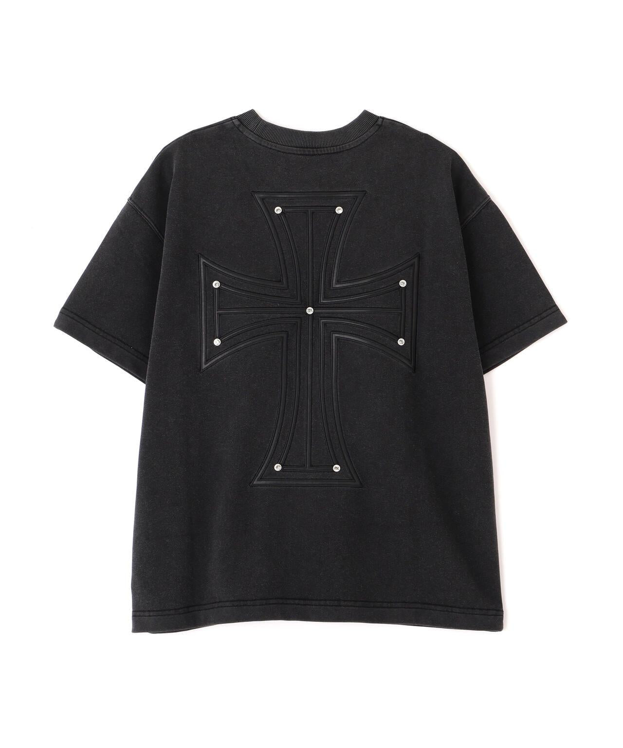 UNKNOWN LONDON/アンノウンロンドン/【LHP EXCLUSIVE】LEATHER CROSS TEE