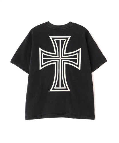 UNKNOWN LONDON/アンノウンロンドン/【LHP EXCLUSIVE】LEATHER CROSS TEE
