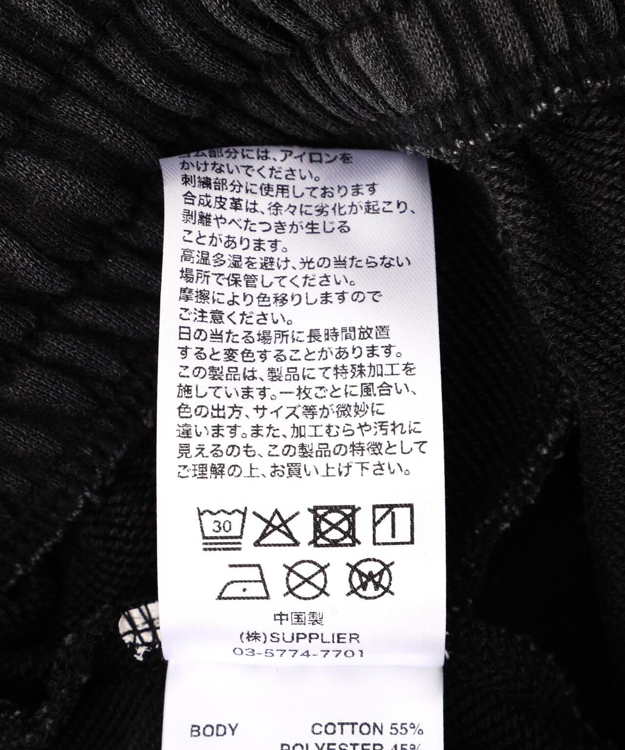 UNKNOWNLONDON/アンノウンロンドン/【LHP EXCLUSIVE】LEATHER CROSS BUGGY 休閒短褲