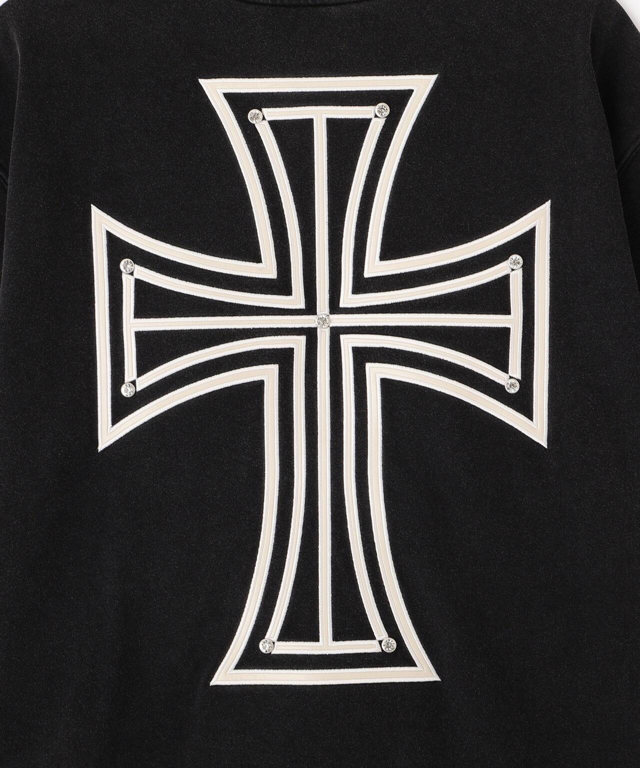 UNKNOWN LONDON/アンノウンロンドン/【LHP EXCLUSIVE】LEATHER CROSS TEE