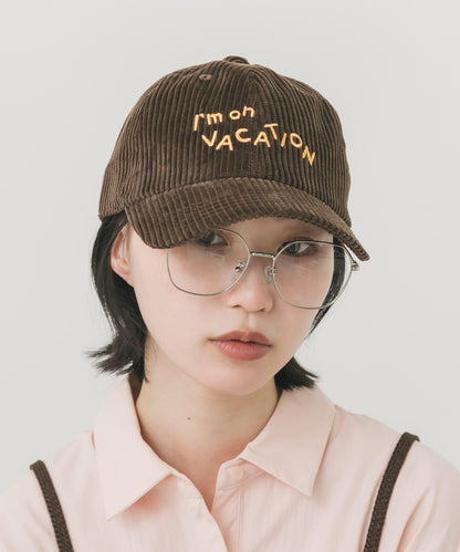 vacation 燈芯絨棒球帽