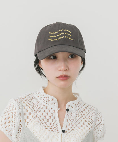 波浪字母刺繡棒球帽