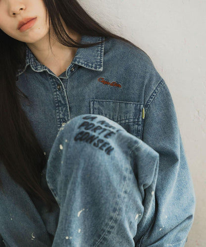 PICCADILLY×URBAN RESEARCH 刺繡牛仔襯衫