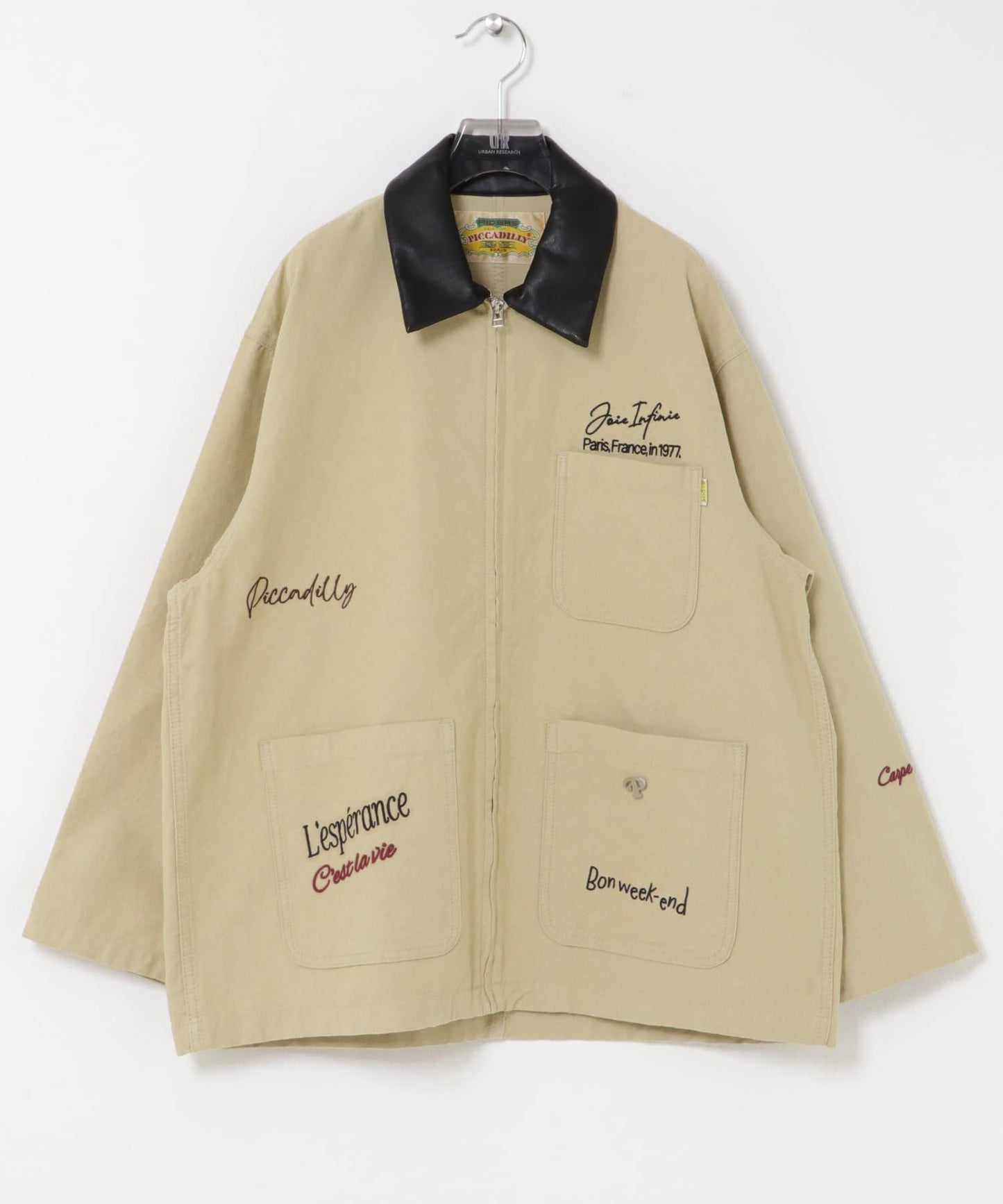 PICCADILLY×URBAN RESEARCH 刺繡罩衫