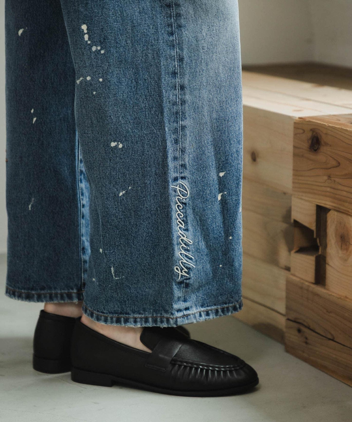 PICCADILLY×URBAN RESEARCH 刺繡牛仔褲