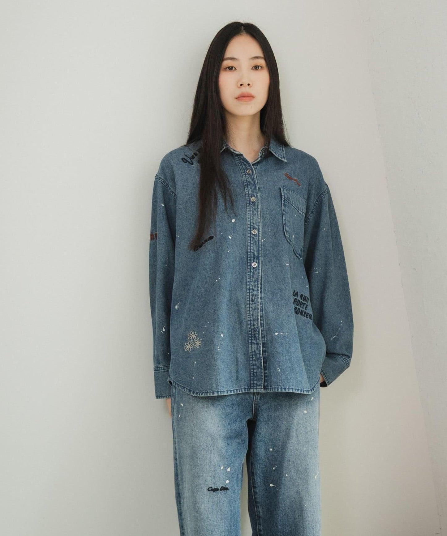 PICCADILLY×URBAN RESEARCH 刺繡牛仔襯衫