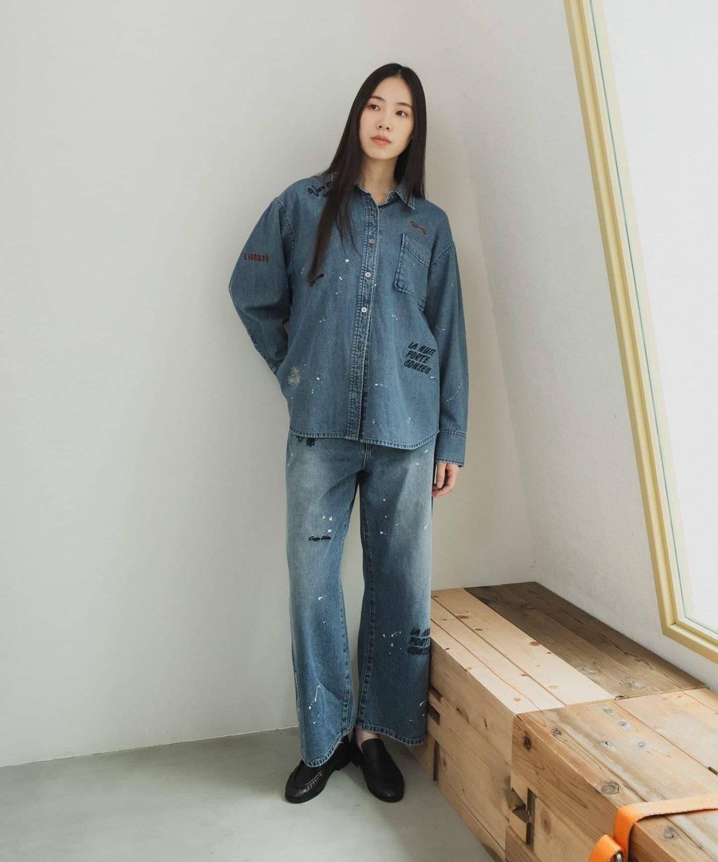 PICCADILLY×URBAN RESEARCH 刺繡牛仔襯衫