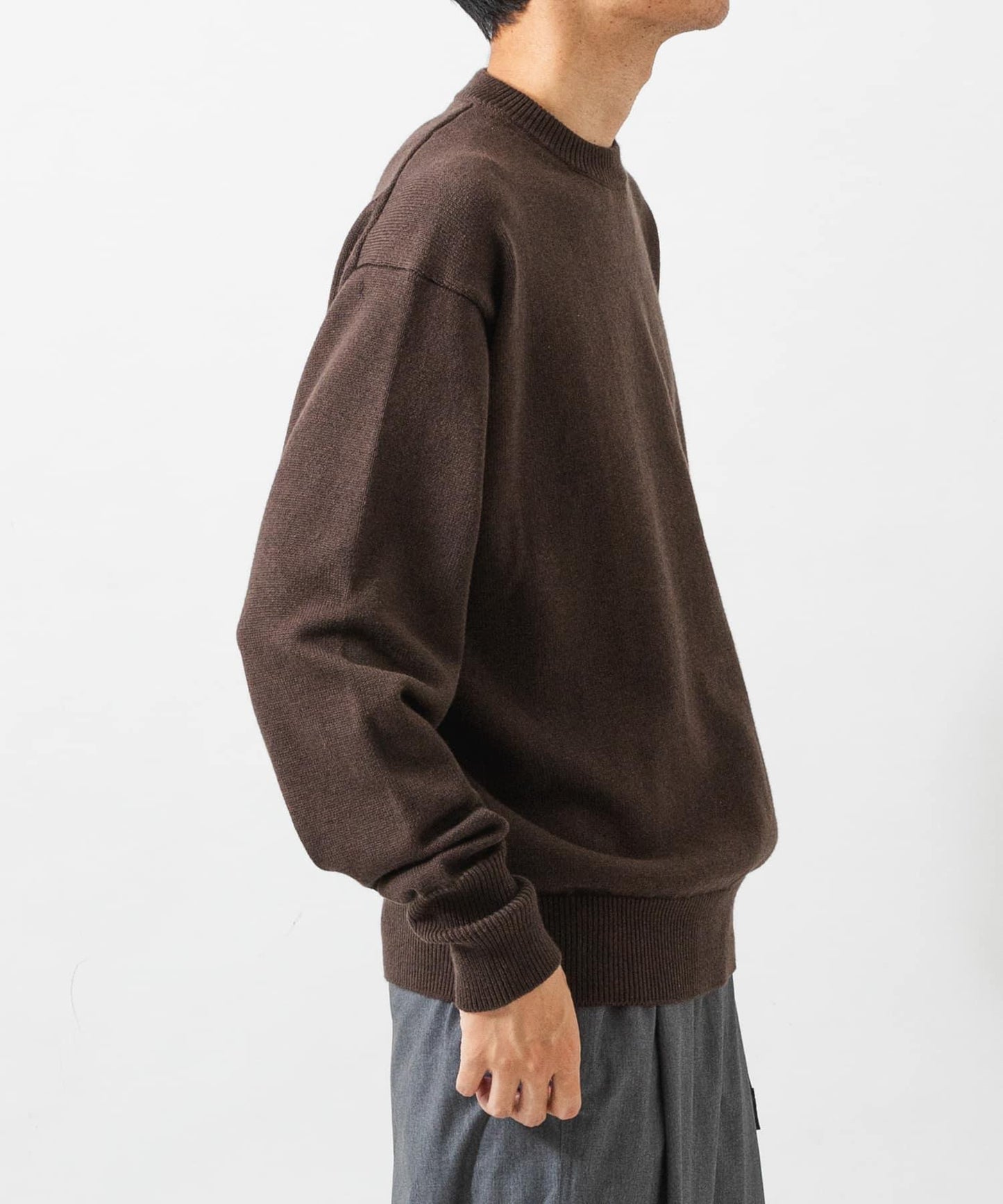 COTTON CASHMERE 圓領針織衫