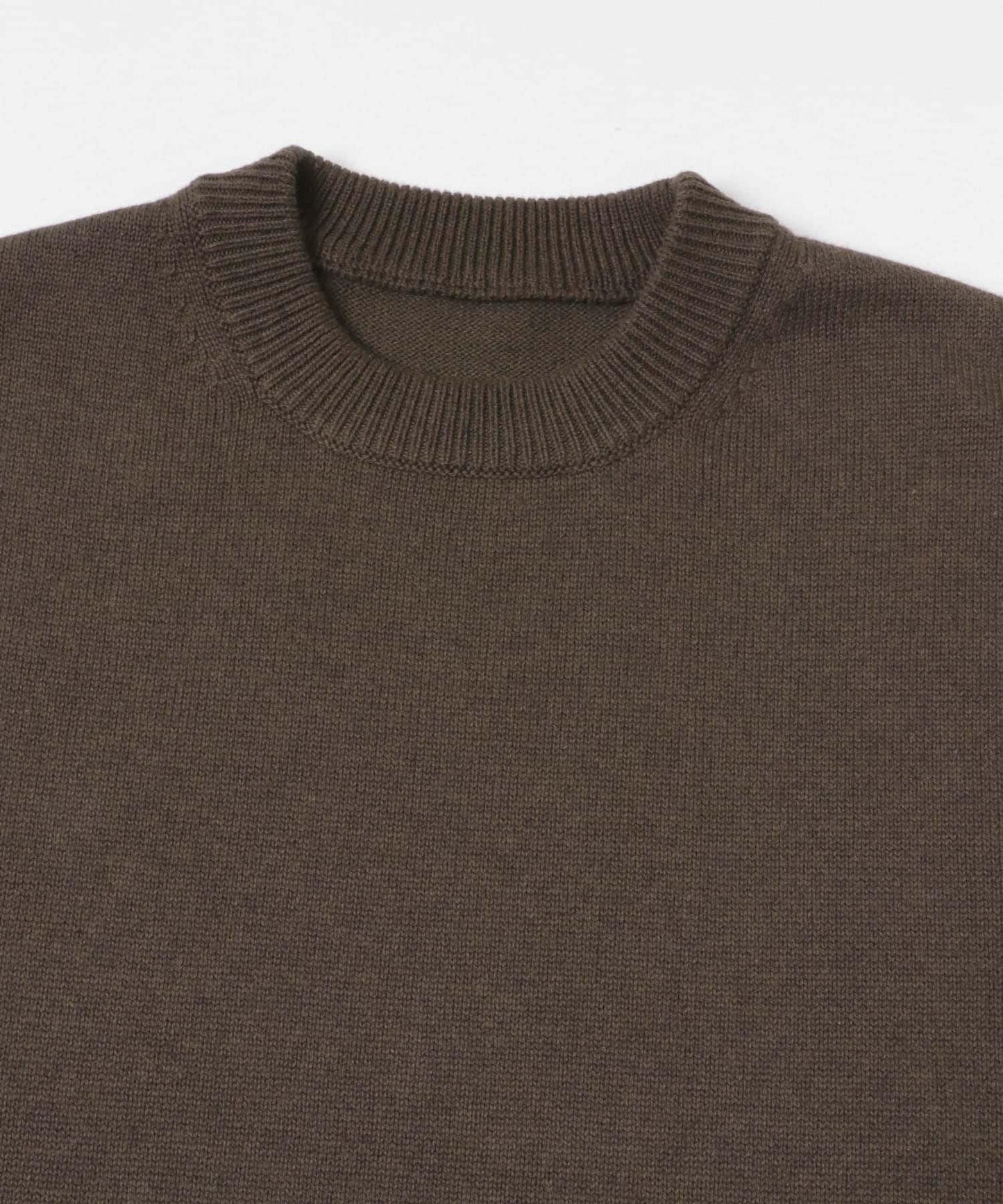 COTTON CASHMERE 圓領針織衫