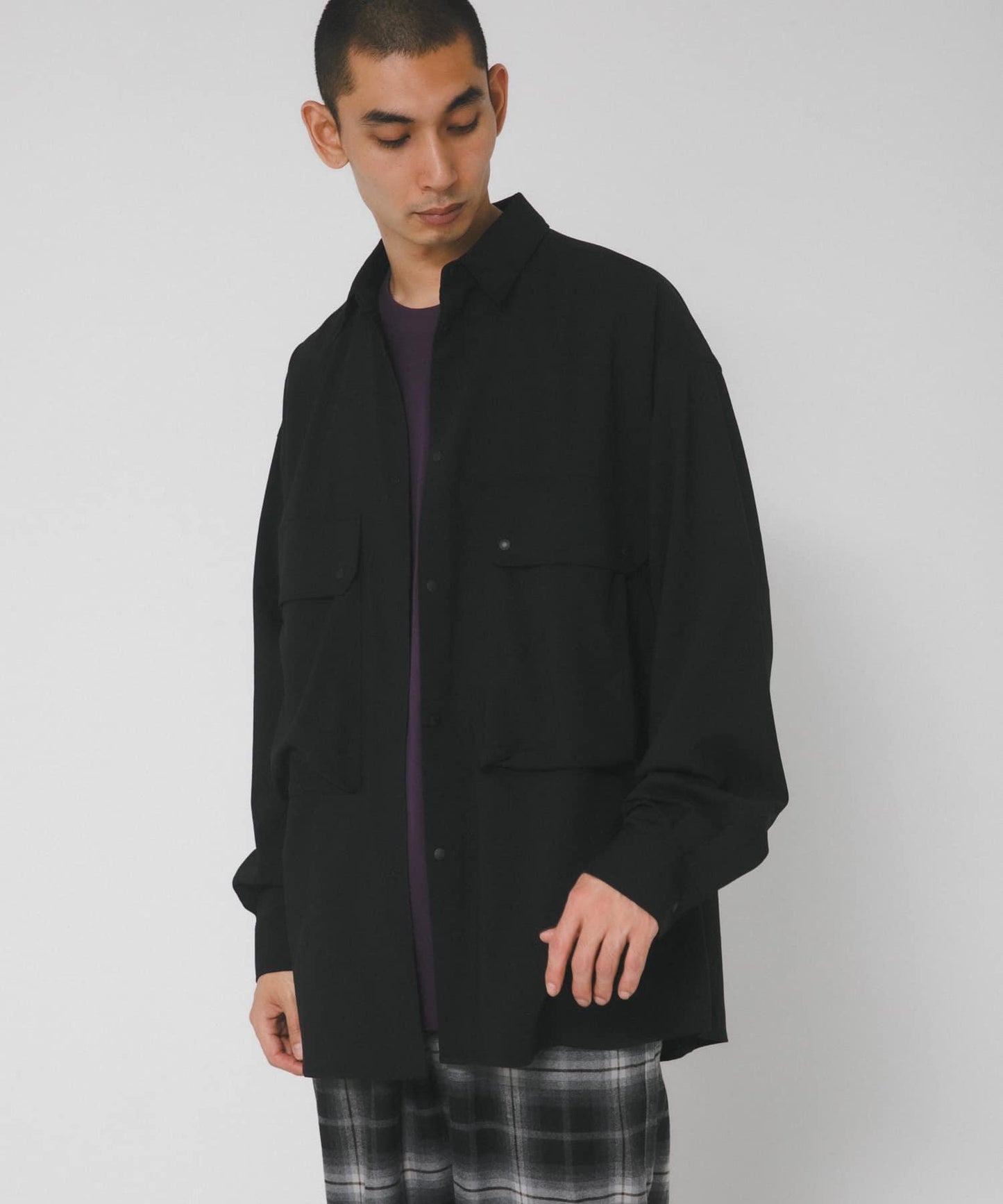 UV防曬 防靜電 易打理 SMOOTH WOOLYLIKE LONG-SLEEVE SHIRTS