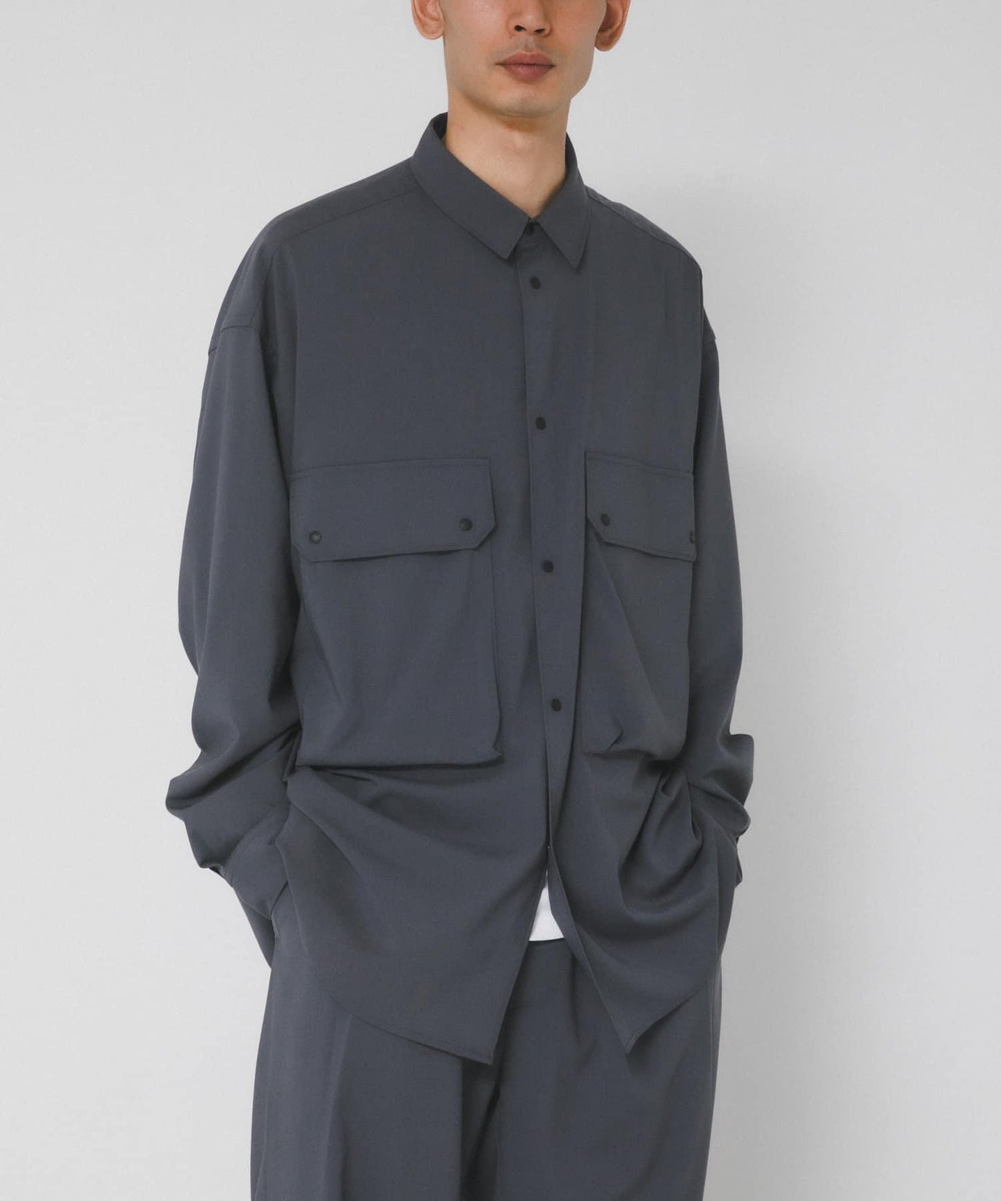 UV防曬 防靜電 易打理 SMOOTH WOOLYLIKE LONG-SLEEVE SHIRTS