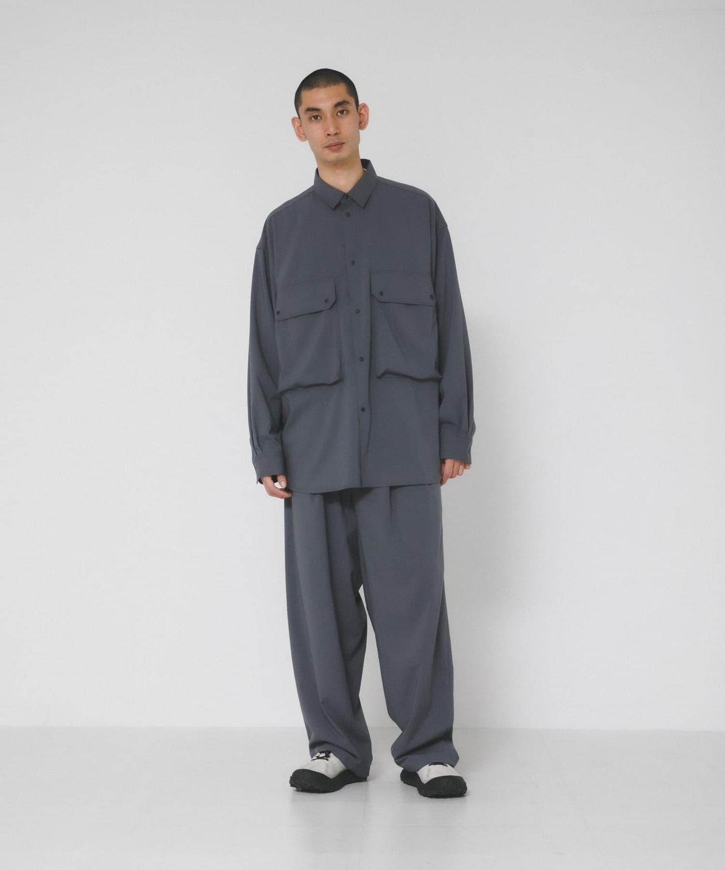 UV防曬 防靜電 易打理 SMOOTH WOOLYLIKE LONG-SLEEVE SHIRTS