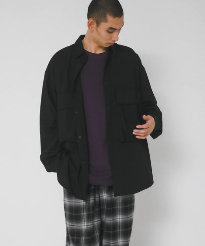 UV防曬 防靜電 易打理 SMOOTH WOOLYLIKE LONG-SLEEVE SHIRTS