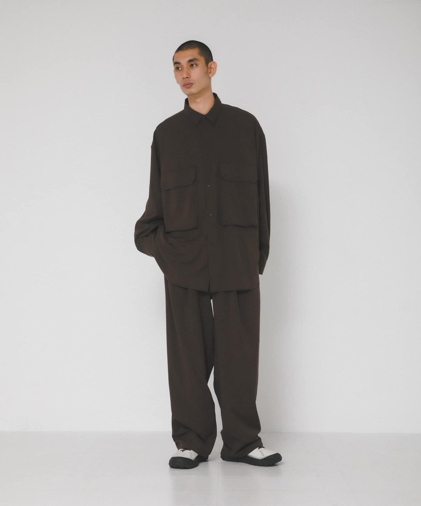 UV防曬 防靜電 易打理 SMOOTH WOOLYLIKE LONG-SLEEVE SHIRTS