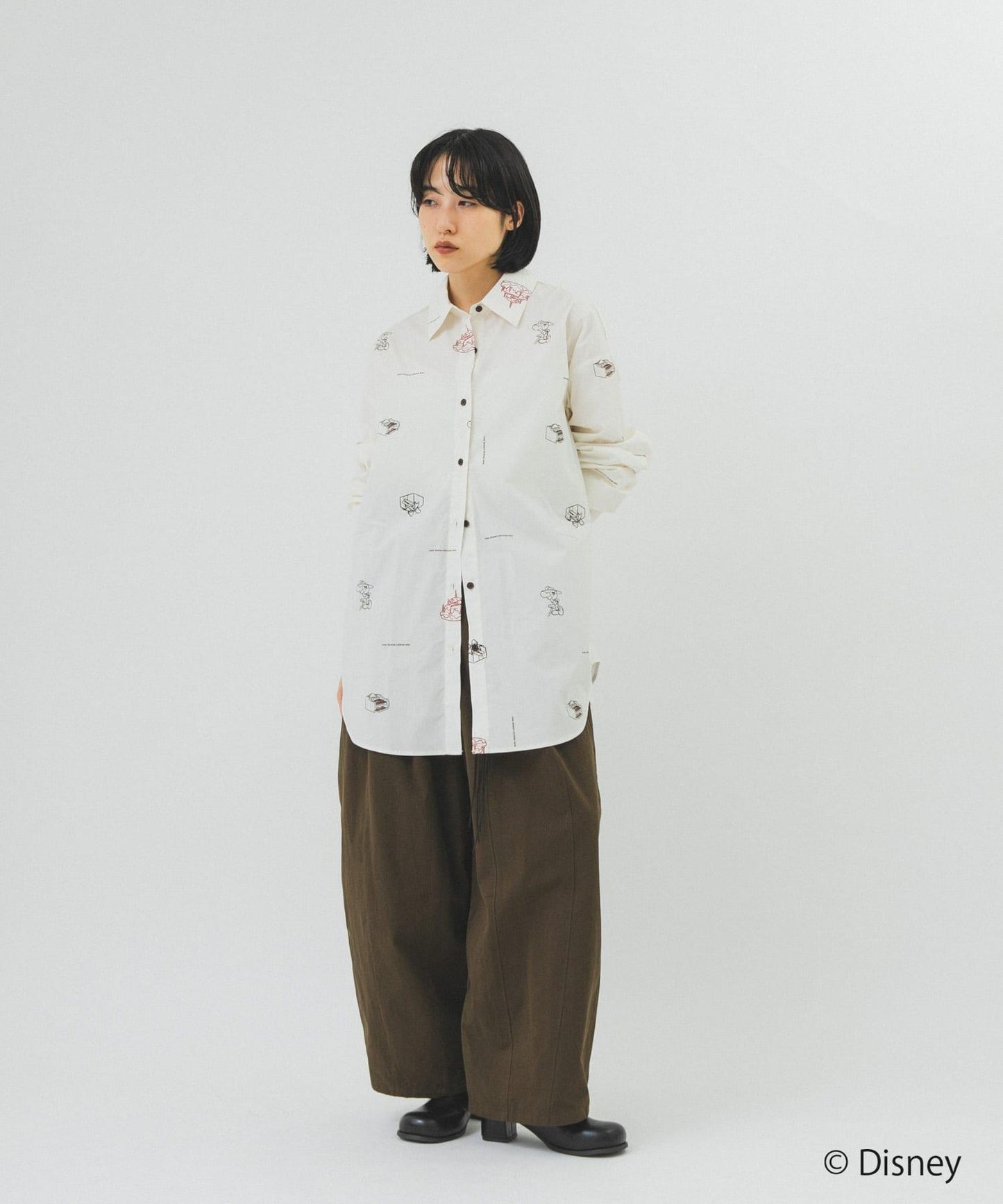迪士尼印花襯衫