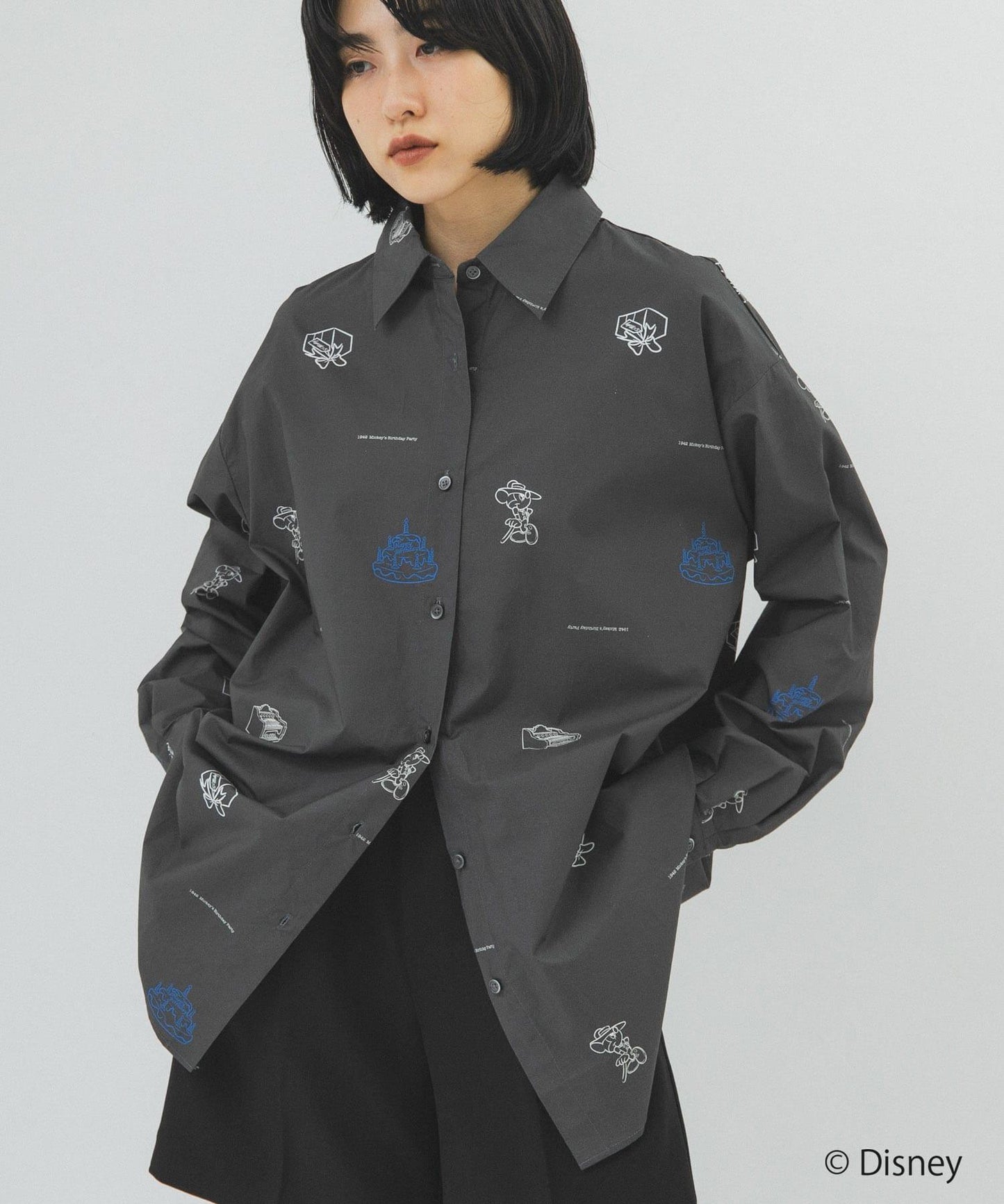 迪士尼印花襯衫