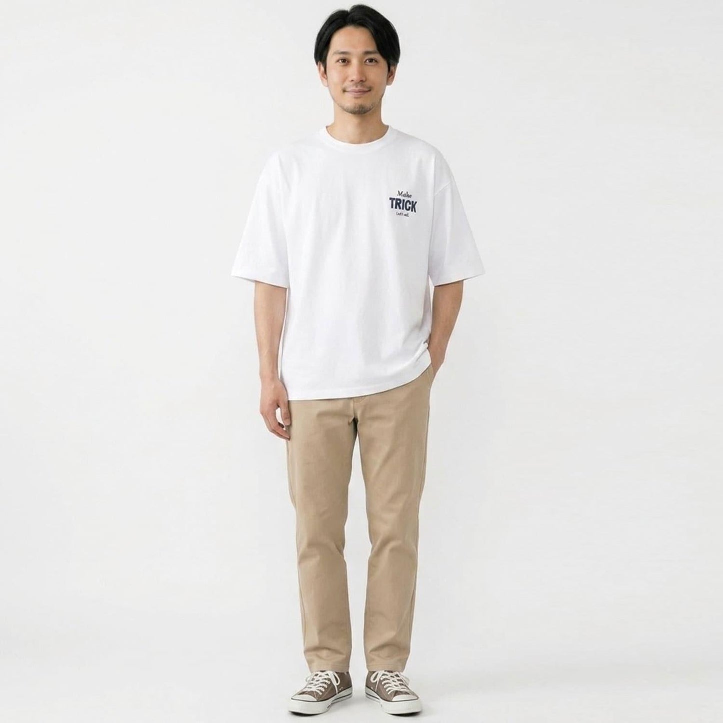 親子款 DAD後背Logo刺繡寬鬆短袖T恤