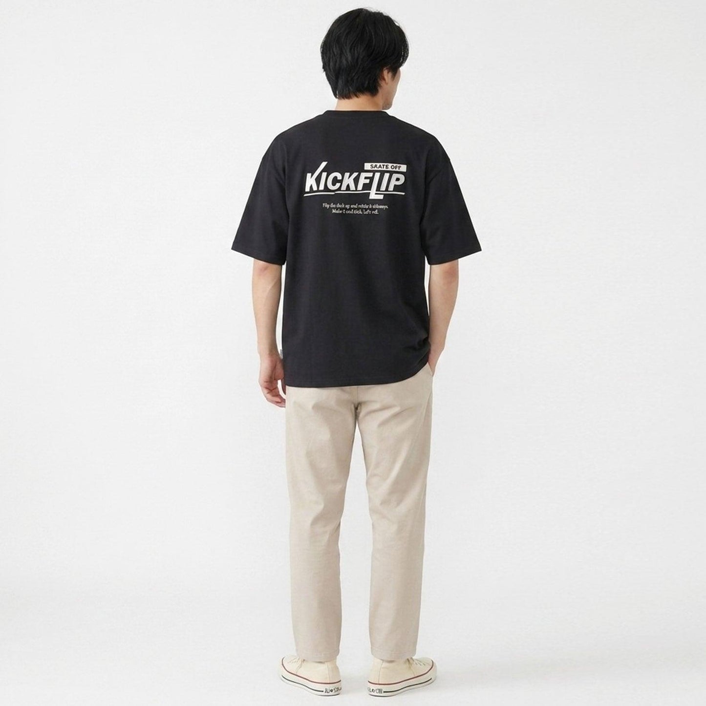 親子款 DAD後背Logo刺繡寬鬆短袖T恤