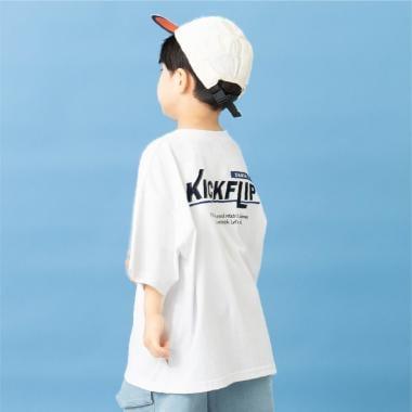 親子款 後背Logo刺繡寬鬆短袖T恤