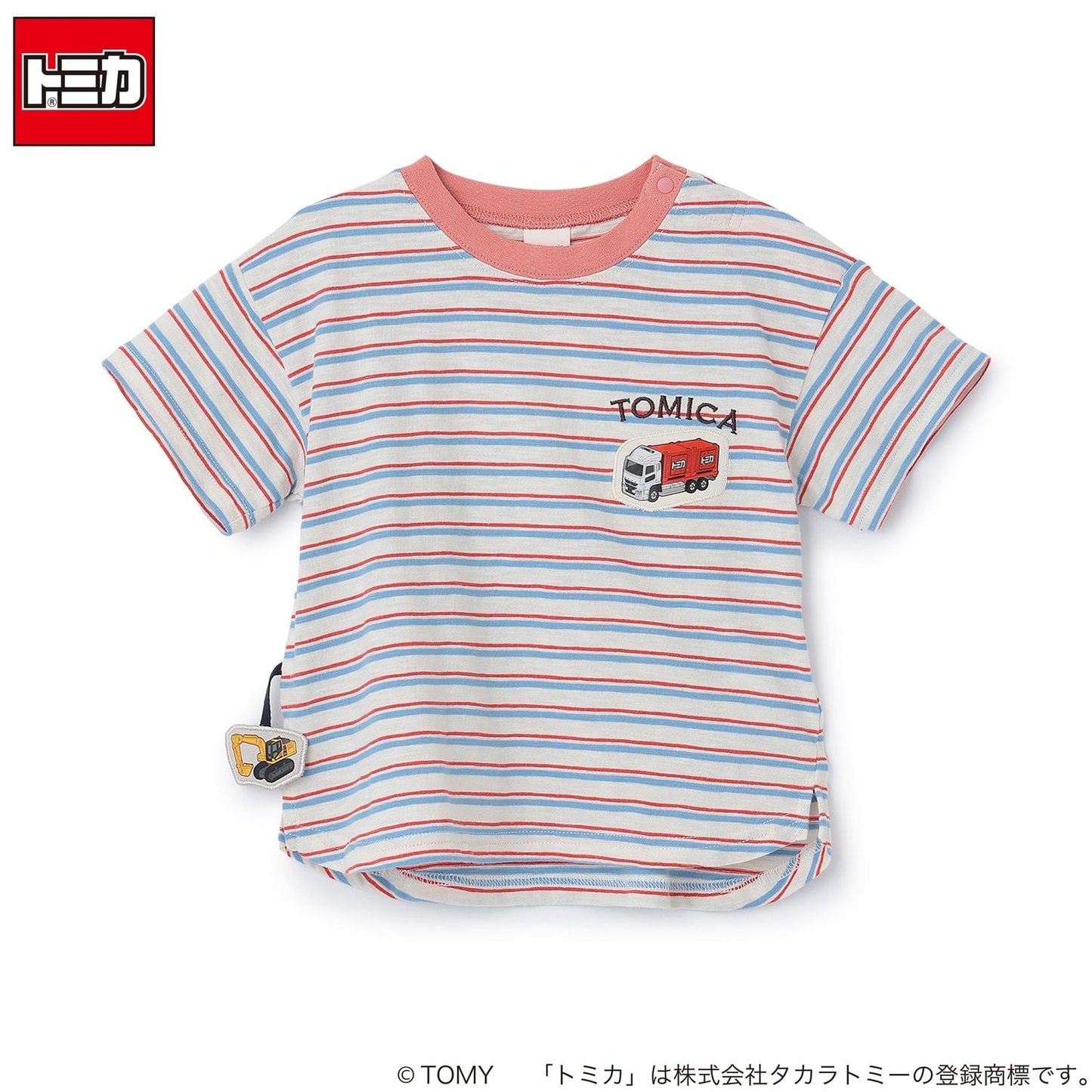 TOMICA 接觸冷感 多色條紋 短袖T恤