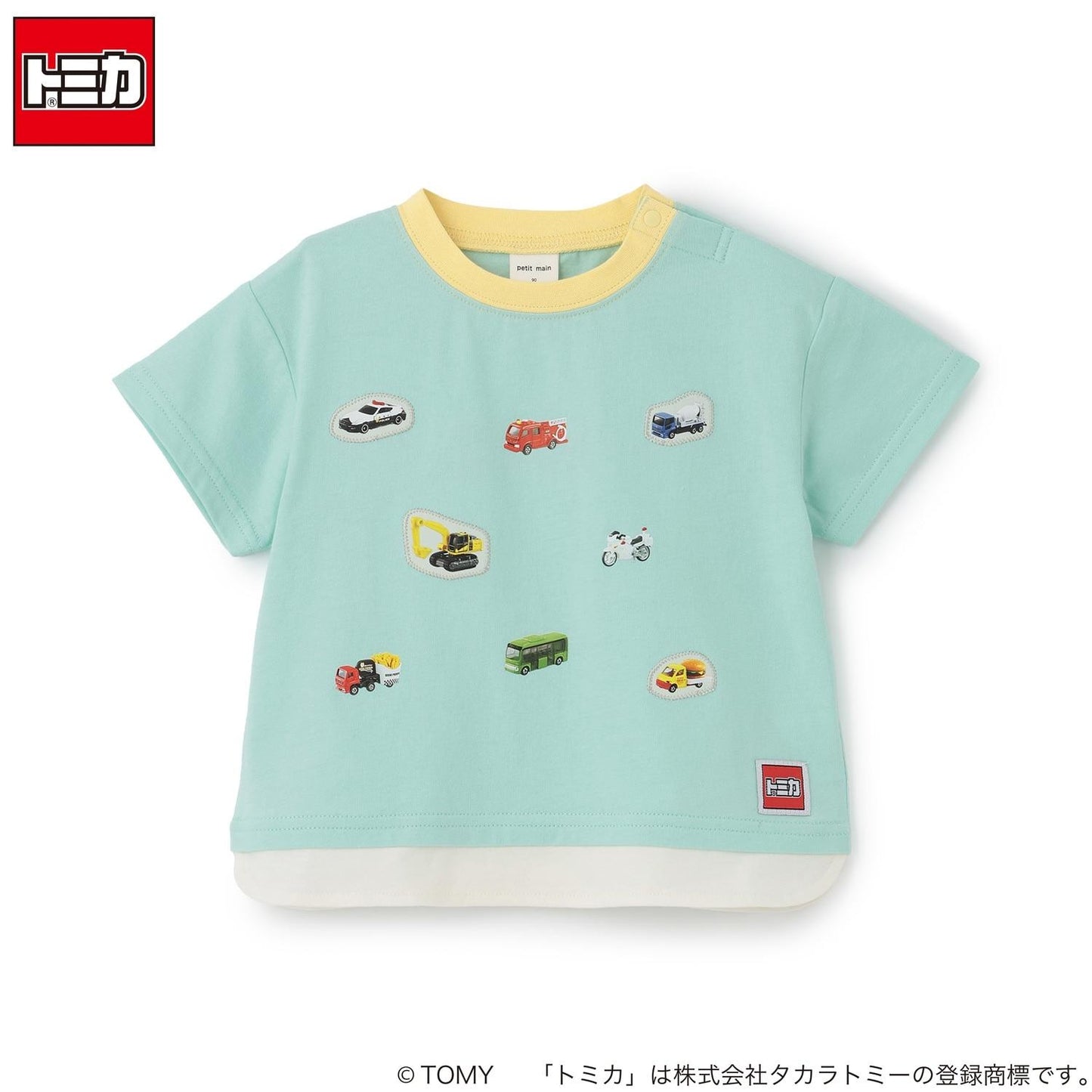 TOMICA 疊層下襬短袖T恤
