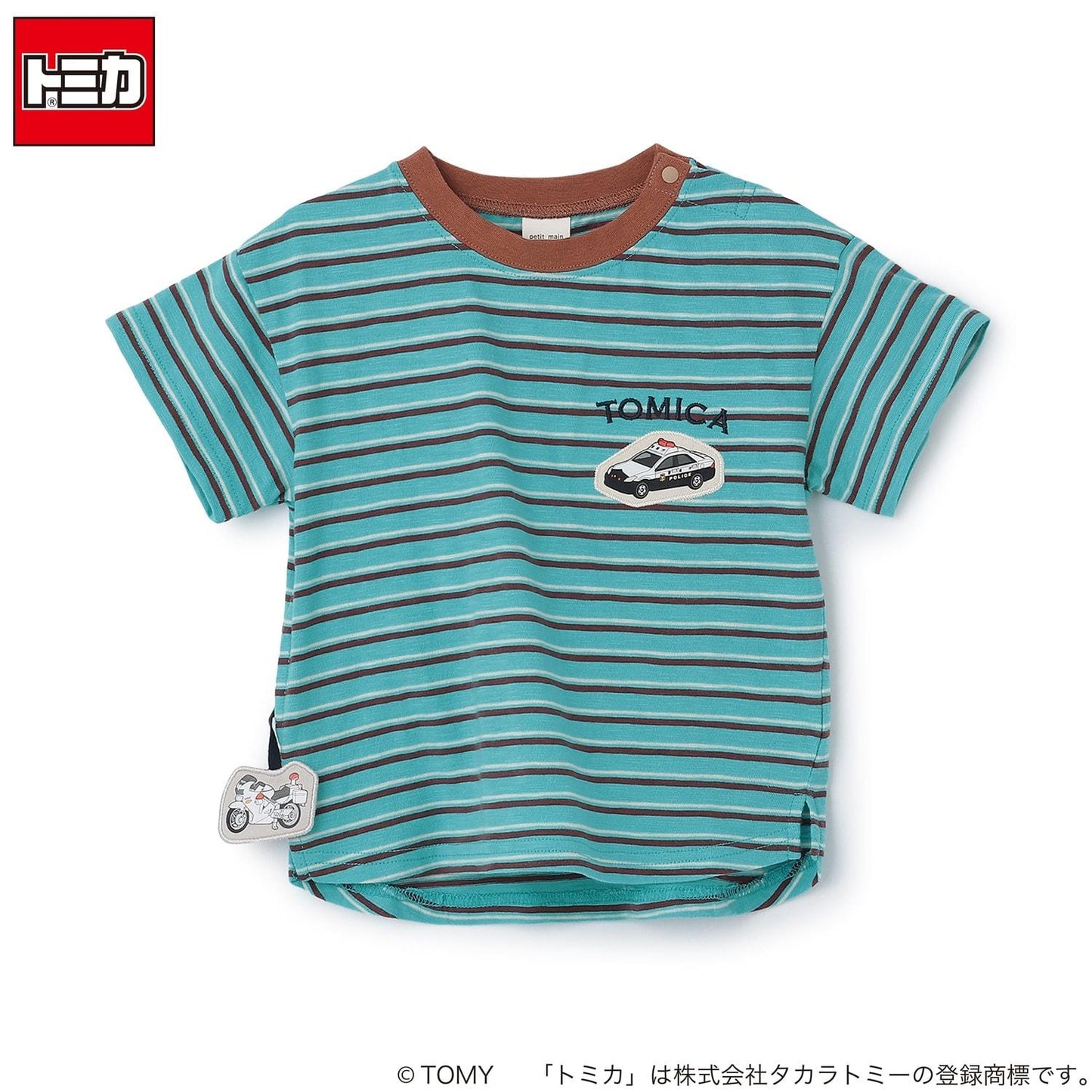 TOMICA 接觸冷感 多色條紋 短袖T恤