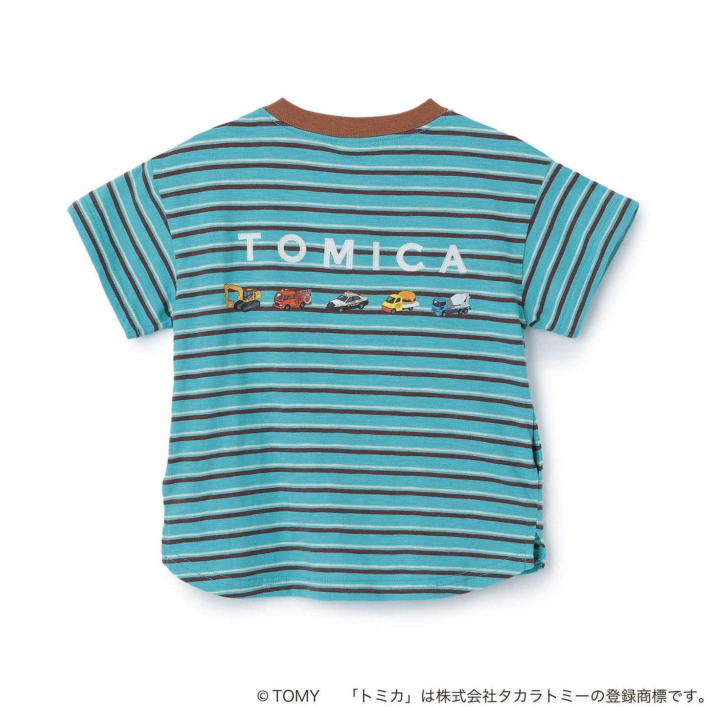 TOMICA 接觸冷感 多色條紋 短袖T恤