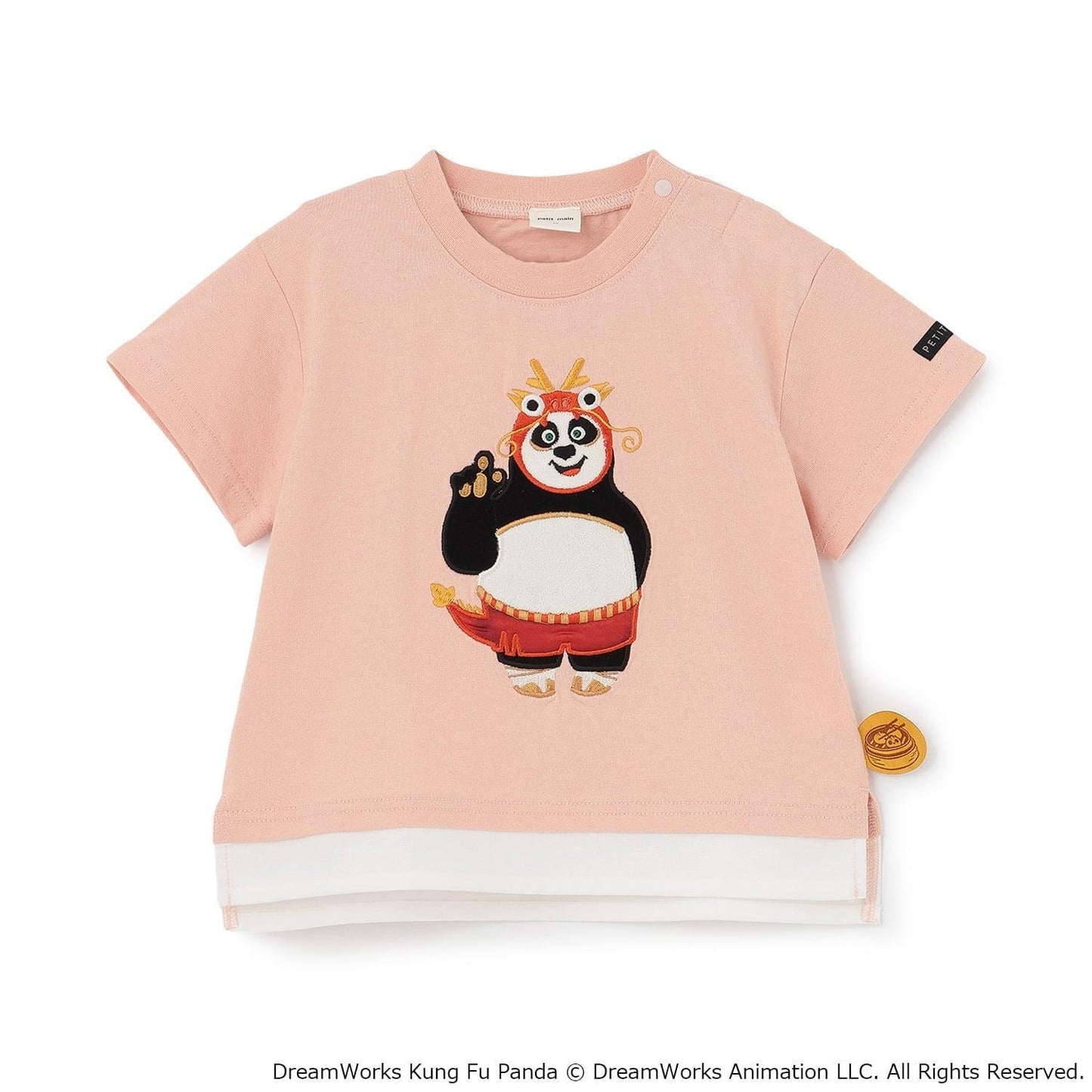 【聯名】【功夫熊貓】刺繡短袖T恤