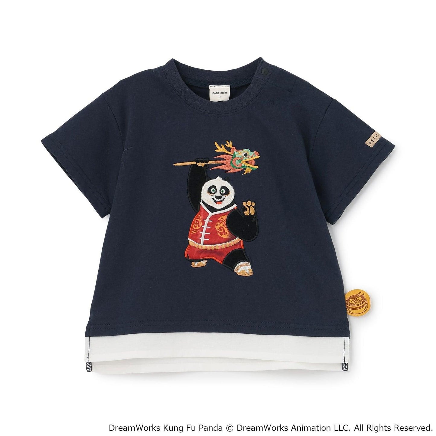 【聯名】【功夫熊貓】刺繡短袖T恤