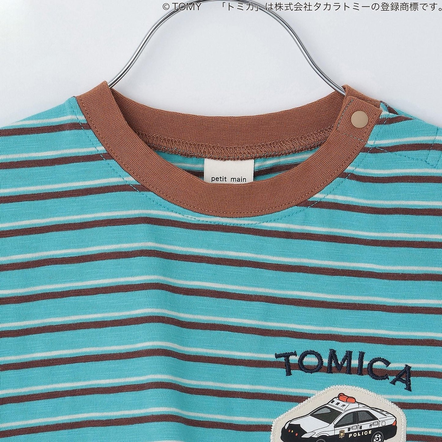 TOMICA 接觸冷感 多色條紋 短袖T恤
