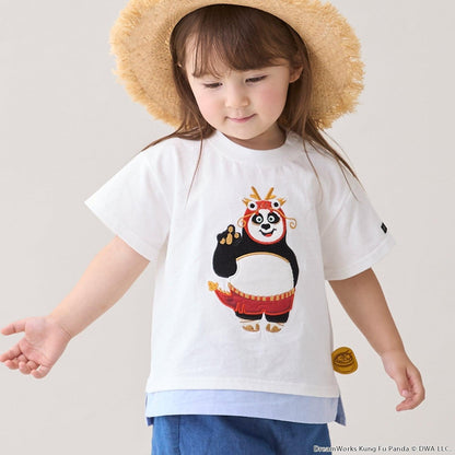 【聯名】【功夫熊貓】刺繡短袖T恤