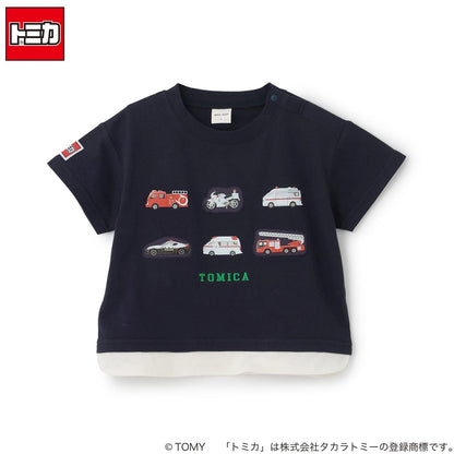 TOMICA 疊層下襬短袖T恤