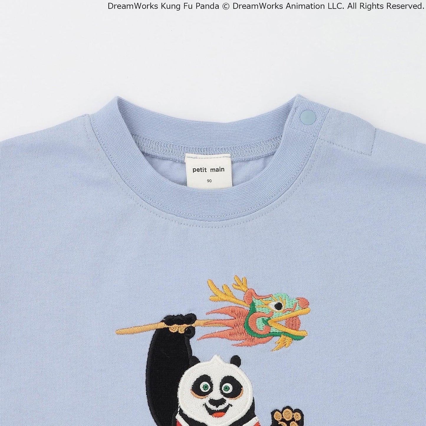 【聯名】【功夫熊貓】刺繡短袖T恤