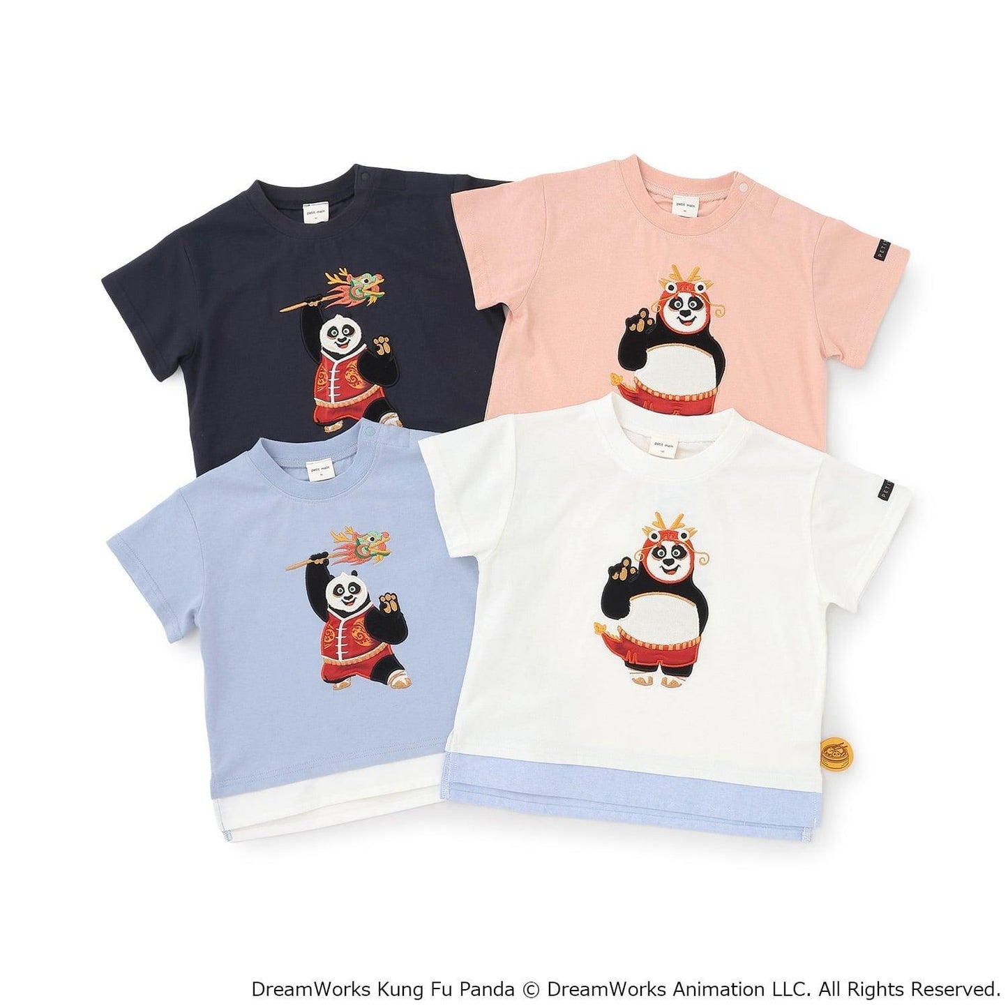 【聯名】【功夫熊貓】刺繡短袖T恤