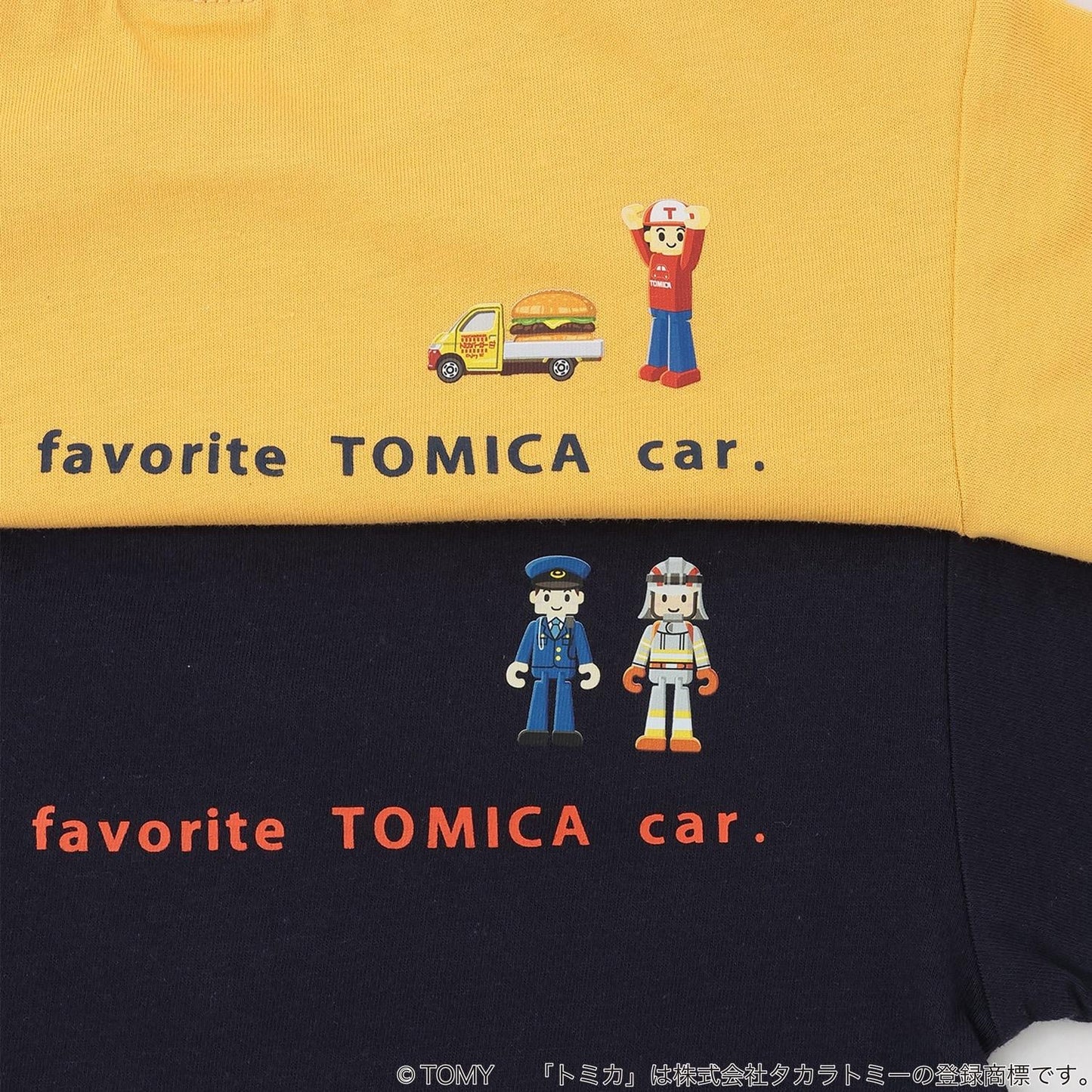 TOMICA 疊層下襬短袖T恤