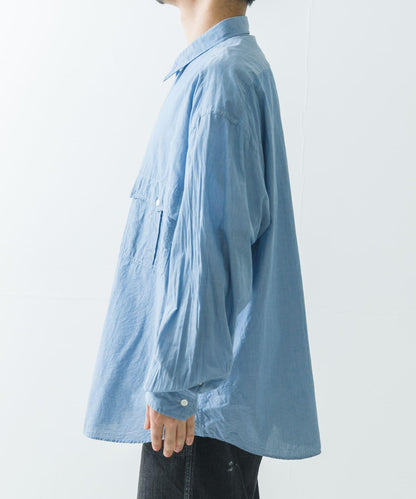PORTER CLASSIC ROLL UP CHAMBRAY SHIRTS