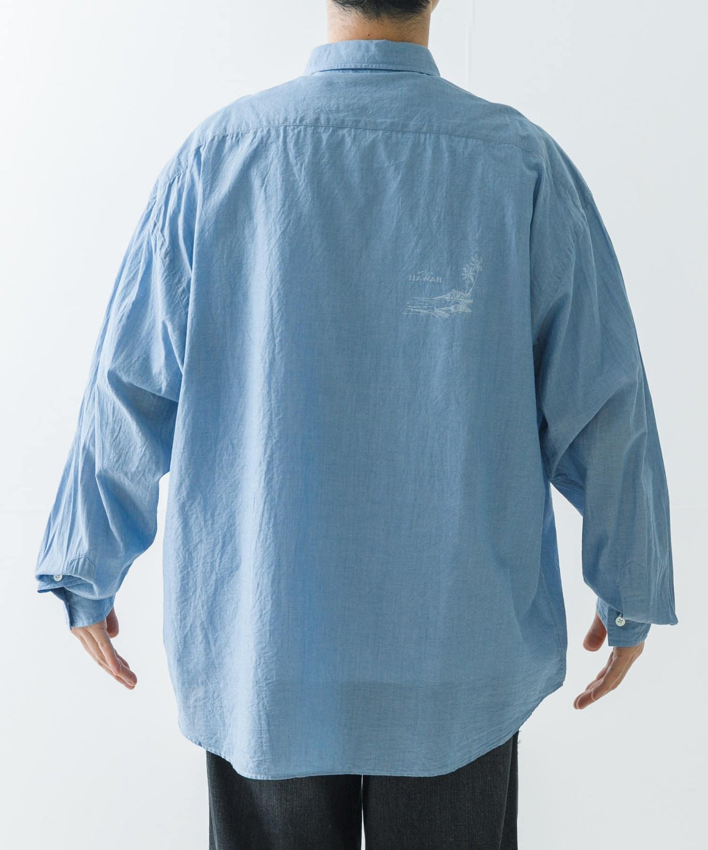 PORTER CLASSIC ROLL UP CHAMBRAY SHIRTS