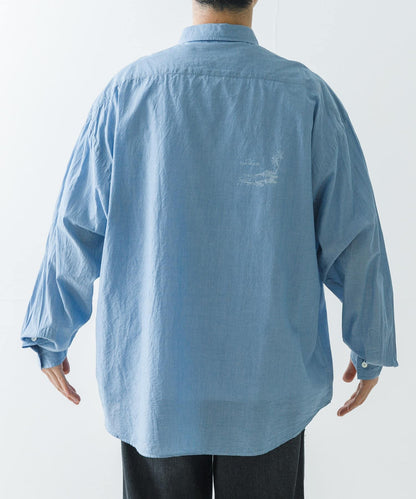 PORTER CLASSIC ROLL UP CHAMBRAY SHIRTS
