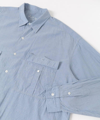 PORTER CLASSIC ROLL UP CHAMBRAY SHIRTS
