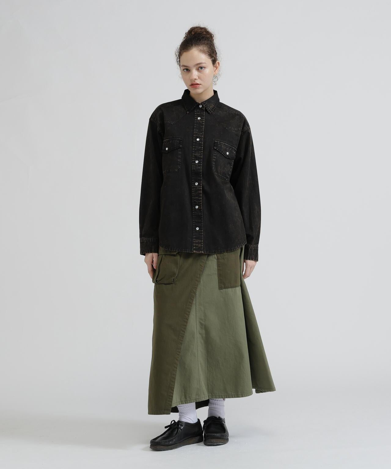 MILITARY LAYERED LIKE 半身裙