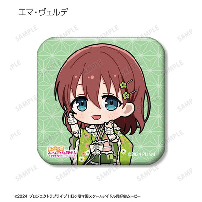 ラブライブ！虹ヶ咲學園スクールアイドル同好會（LoveLive! 虹咲學園學園偶像同好會） 迷你角色和服禮服ver. 方形徽章 13包入