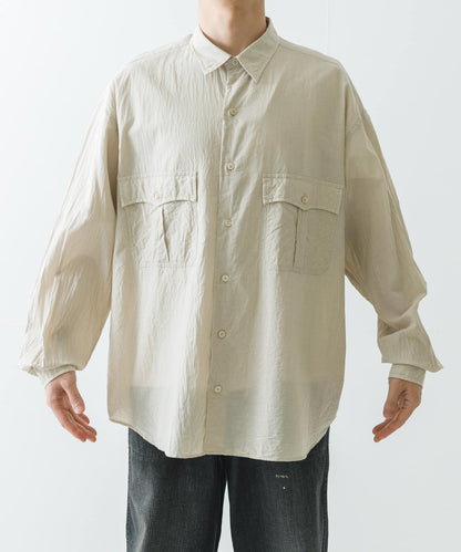 PORTER CLASSIC ROLL UP CHAMBRAY SHIRTS