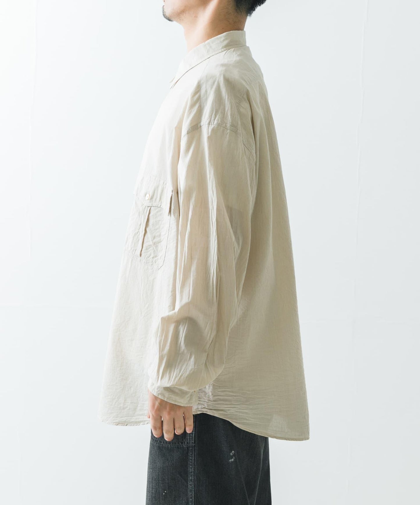 PORTER CLASSIC ROLL UP CHAMBRAY SHIRTS